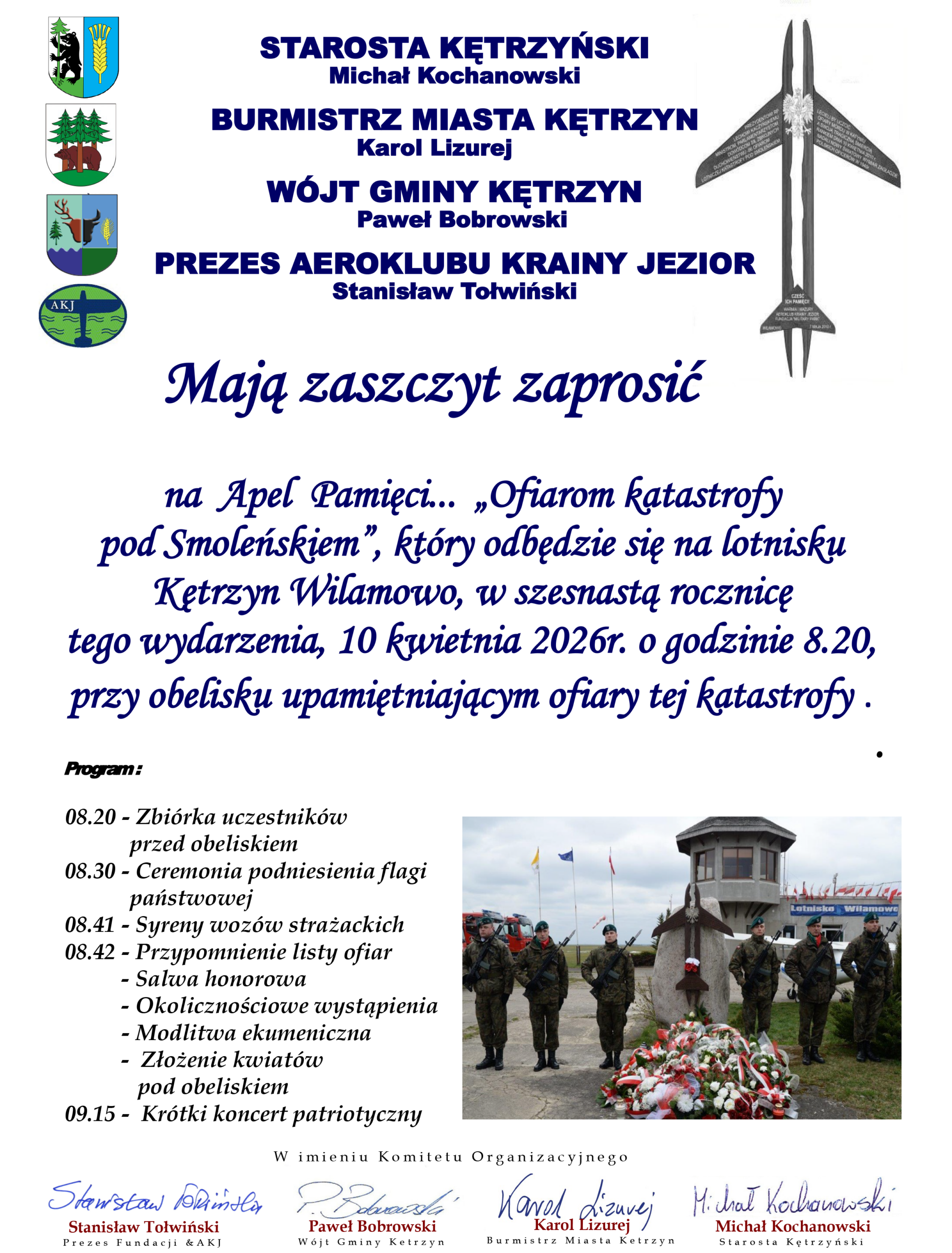 Apel Pamięci zaproszenie internetowe 2026